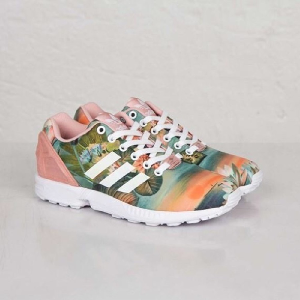 Adidas Torsion ZX Flux sneakers in Tropical Print